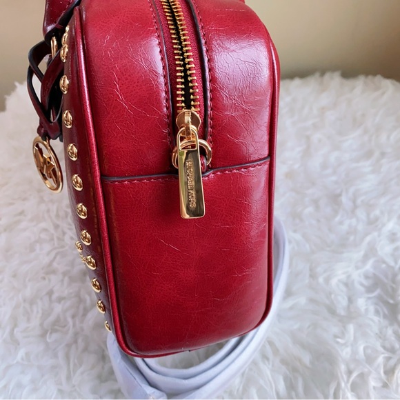 MICHAEL KORS Thompson Medium Distressed Studded Satchel - Picture 7 of 10